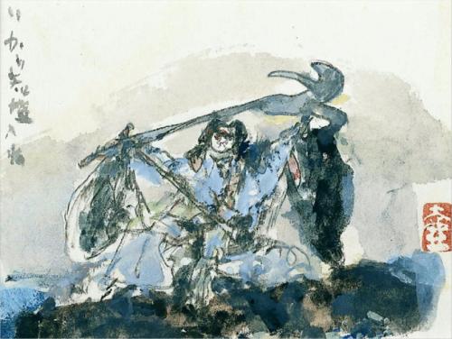 義経千本桜 碇知盛入水